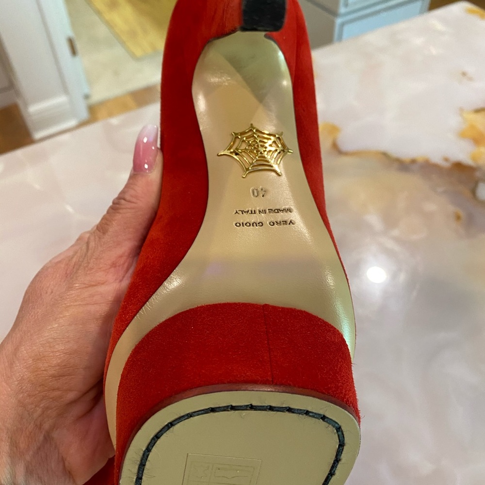 New Red Charlotte Olympia high heel shoes size 40